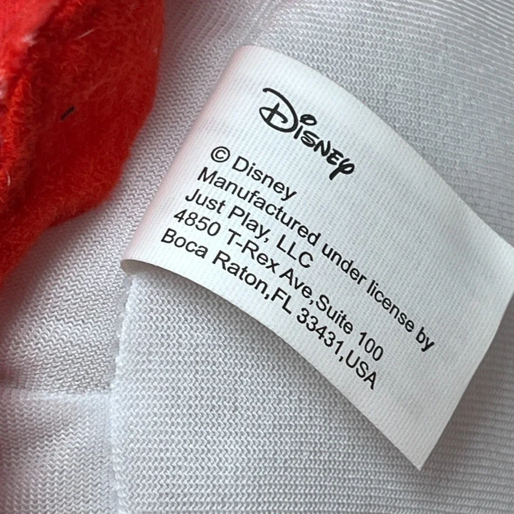 Disney Just Play Mickey Minnie Christmas Plush Set Gold White Scarves 20